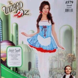 Dorothy Blue and White Mini Dress HALLOWEEN COSTUME WIZARD OF OZ